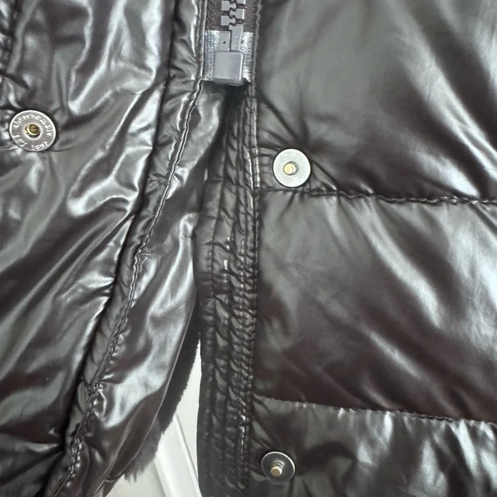 abercrombie kids Black Puffer Coat with Hood